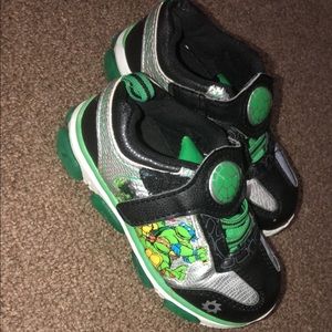 Light up ninja turtle toddler shoes